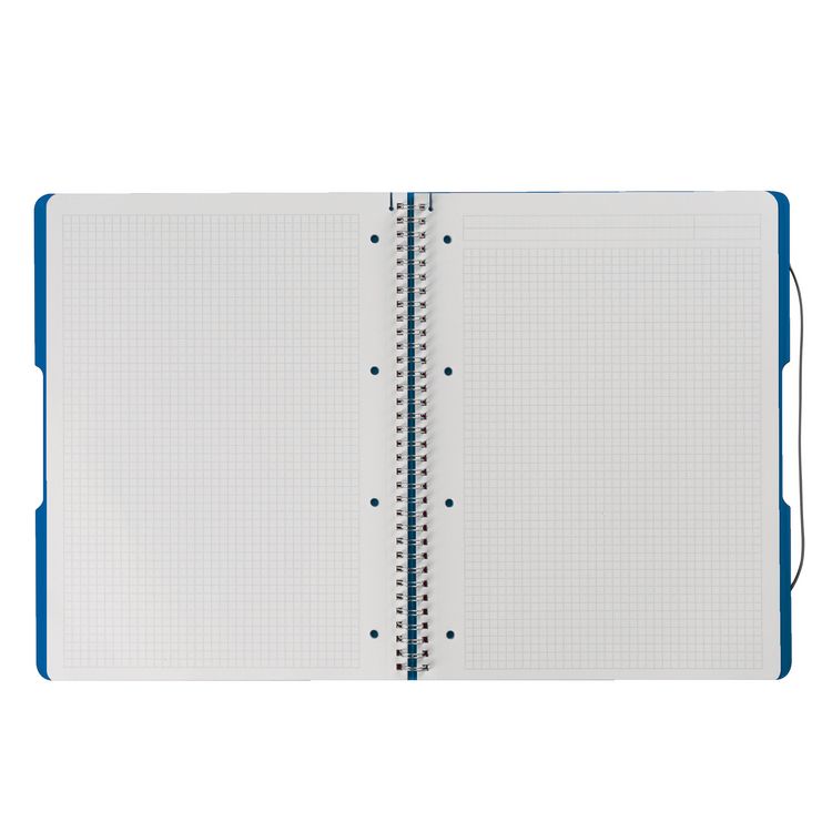 Produktbild: Herlitz Spiralblock A4 to go 80 Blatt kariert blau