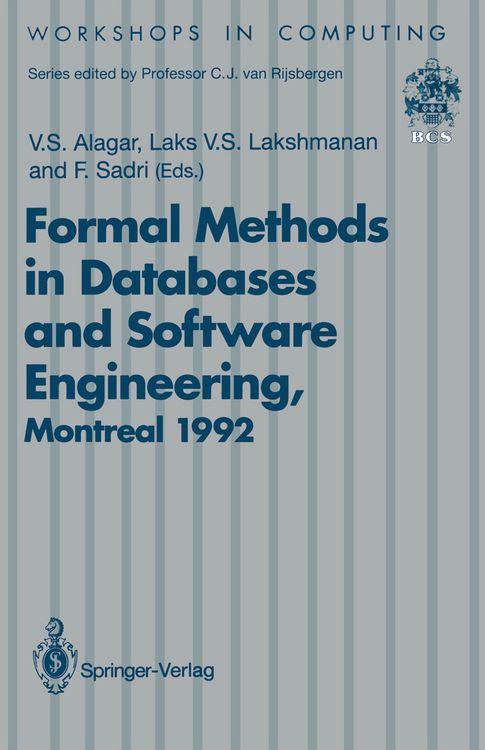 Produktbild: Formal Methods in Databases and Software Engineering