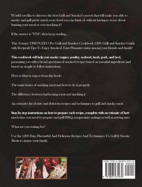 Produktbild: Traeger TFB57GZEO Pro Grill and Smoker Cookbook 1200