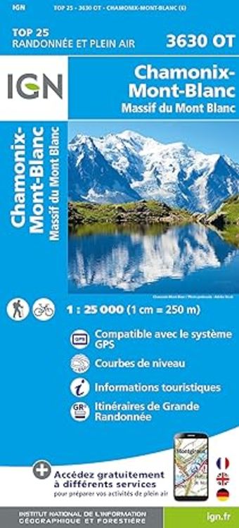 Produktbild: 3630OT Chamonix Mont Blanc 1 : 25 000