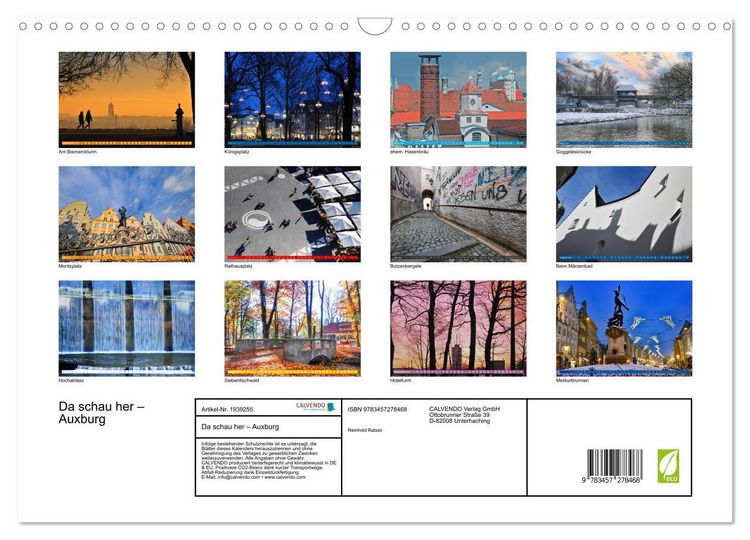 Produktbild: Da schau her &ndash; Auxburg (Wandkalender 2026 DIN A3 quer), CALVENDO Monatskalender