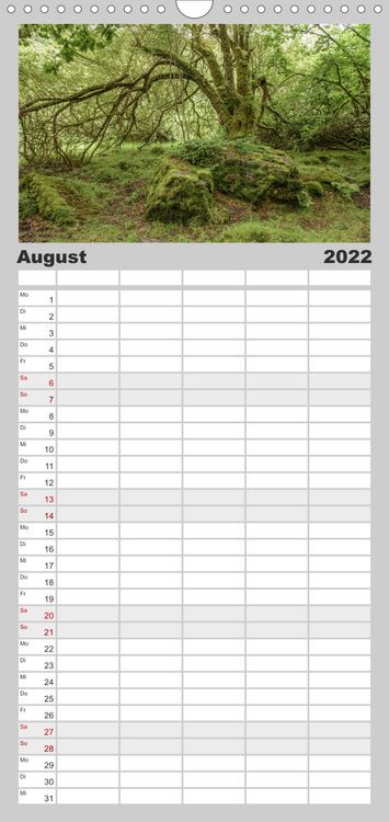 Produktbild: Familienplaner Foto-Momente S&uuml;d-England - Magische Orte (Wandkalender 2022 , 21 cm x 45 cm, hoch)