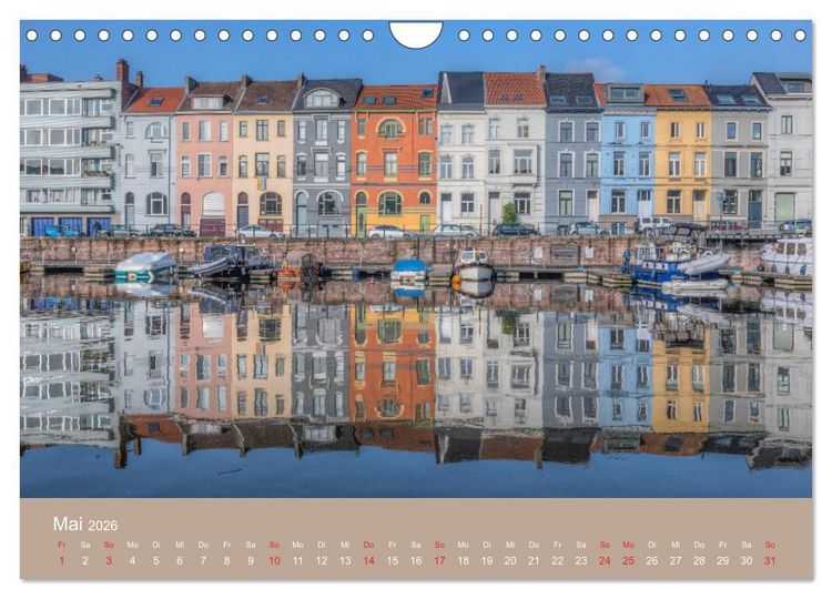 Produktbild: Br&uuml;gge und Gent, eine Fotoreise durch die zwei Perlen Flanderns. (Wandkalender 2026 DIN A4 quer), CALVENDO Monatskalender
