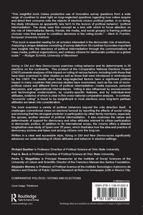 Produktbild: Voting in Old and New Democracies