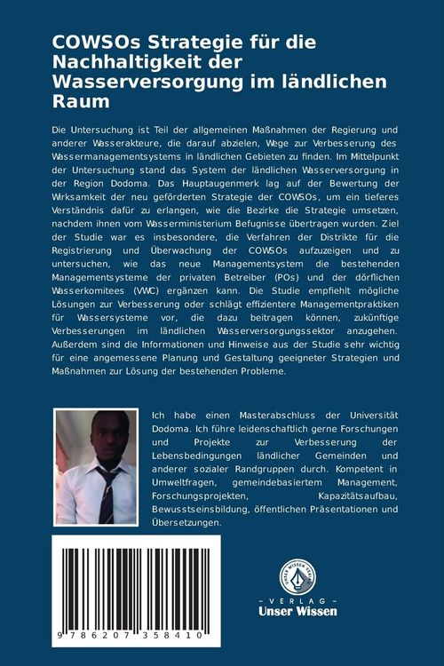 Produktbild: COWSOs Strategie f&uuml;r die Nachhaltigkeit der Wasserversorgung im l&auml;ndlichen Raum