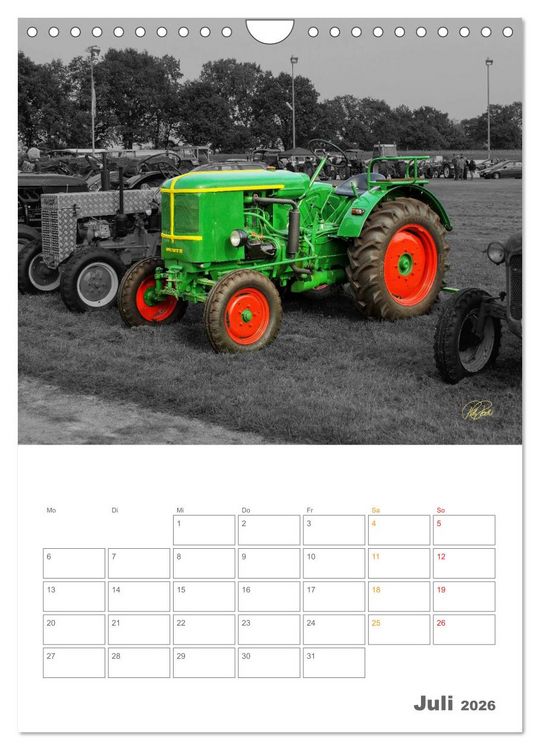 Produktbild: Oldtimer - Trecker Liebe (Wandkalender 2026 DIN A4 hoch), CALVENDO Monatskalender