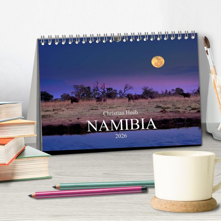 Produktbild: NAMIBIA Christian Heeb (Tischkalender 2026 DIN A5 quer), CALVENDO Monatskalender