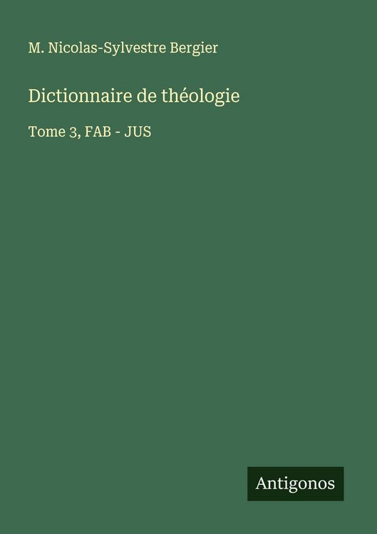Produktbild: Dictionnaire de th&eacute;ologie