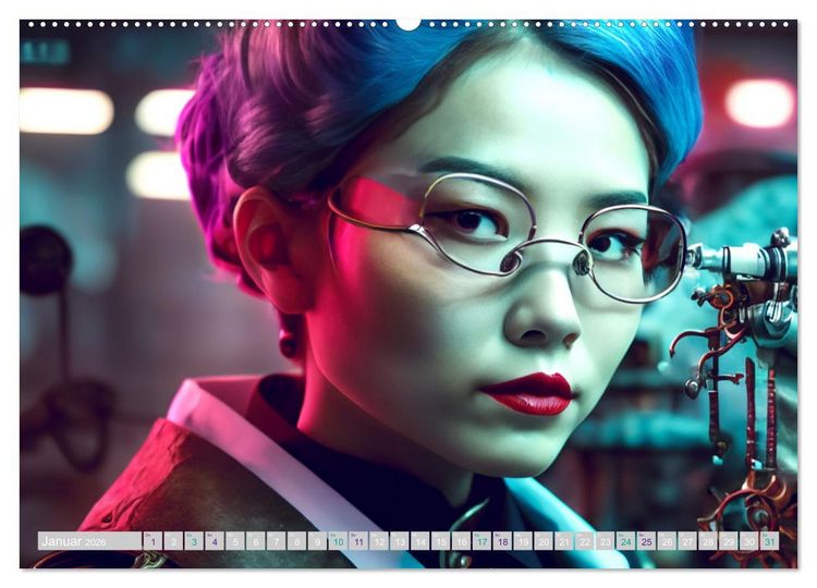 Produktbild: Starke Frauen - Steampunk Lebenswelten (Wandkalender 2026 DIN A2 quer), CALVENDO Monatskalender
