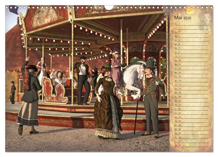 Produktbild: Steampunk Carnival (Wandkalender 2026 DIN A3 quer), CALVENDO Monatskalender