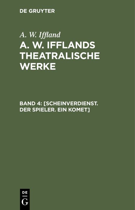 Produktbild: [Scheinverdienst. Der Spieler. Ein Komet]
