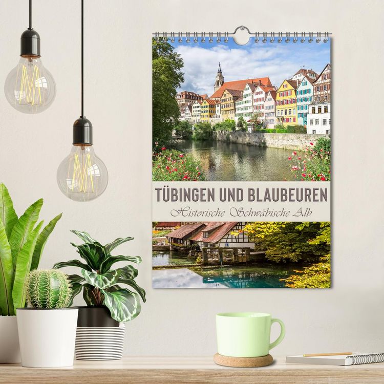 Produktbild: T&Uuml;BINGEN UND BLAUBEUREN Historische Schw&auml;bische Alb (Wandkalender 2026 DIN A4 hoch), CALVENDO Monatskalender