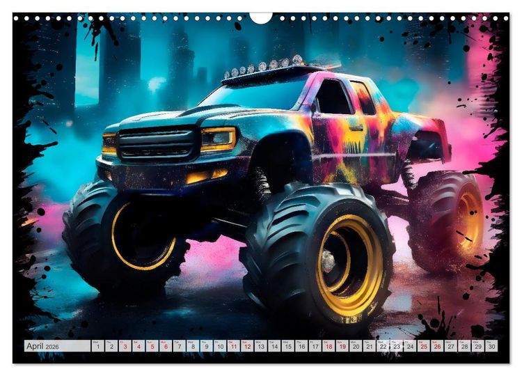 Produktbild: OFF-ROAD CARS Amazing AI-generated vehicles (Wall Calendar 2026 DIN A3 landscape), CALVENDO 12 Month Wall Calendar