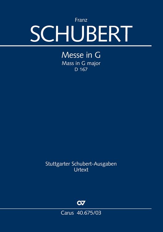 Produktbild: Messe in G (Klavierauszug)
