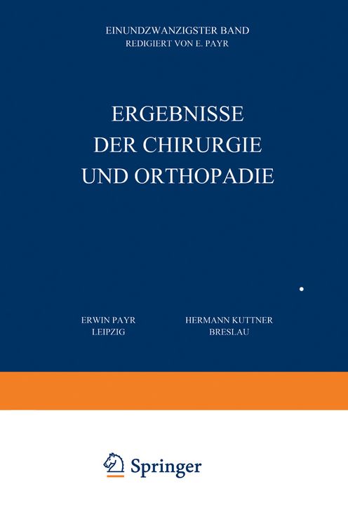 Produktbild: Ergebnisse der Chirurgie und Orthop&auml;die