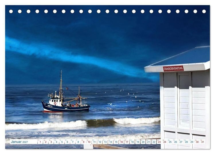 Produktbild: Insel-Licht. Sylt im Wechsel des Lichts (Tischkalender 2027 DIN A5 quer), CALVENDO Monatskalender