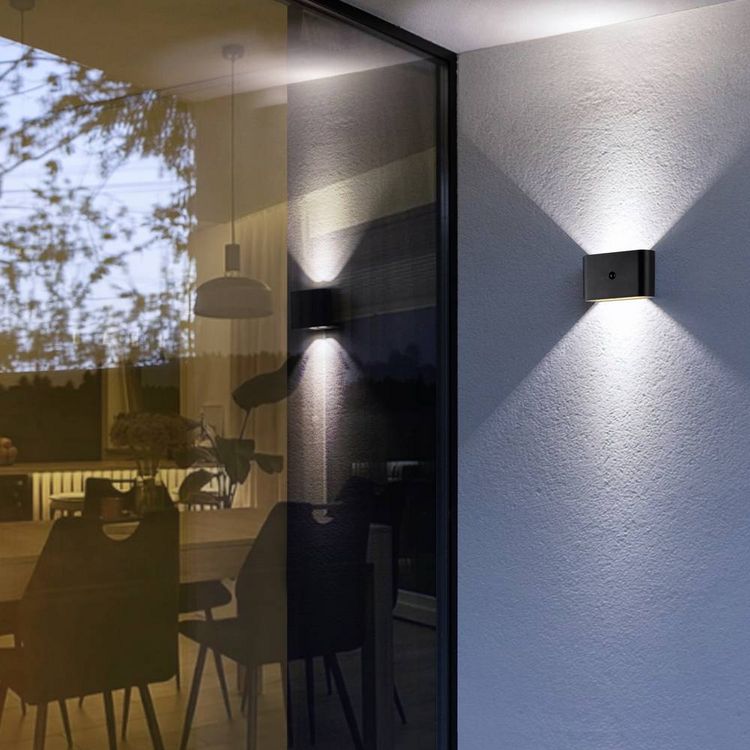 Produktbild: Brilliant Xino G80605/06 LED-Au&szlig;enwandleuchte mit Bewegungsmelder LED LED fest eingebaut 34 W Schwarz