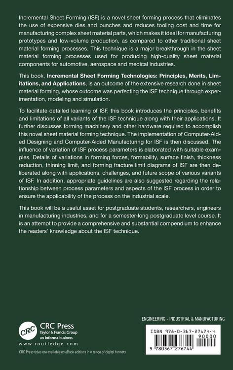 Produktbild: Incremental Sheet Forming Technologies