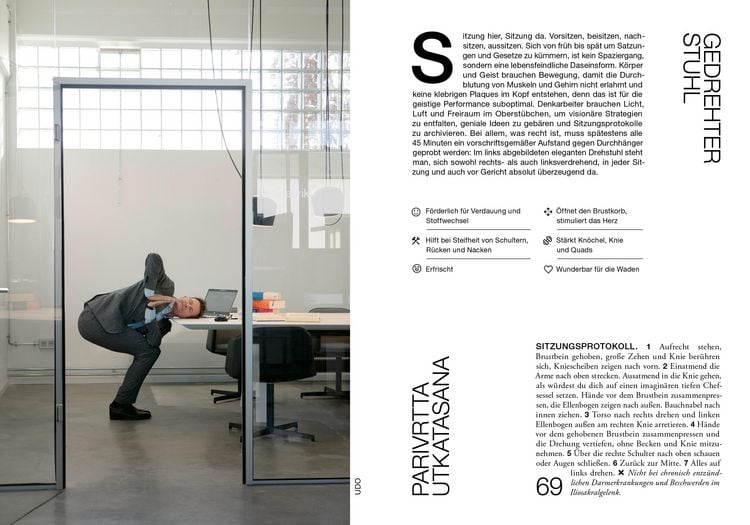 Produktbild: Mann macht Yoga