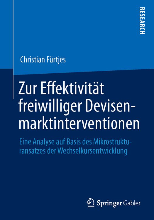 Produktbild: Zur Effektivit&auml;t freiwilliger Devisenmarktinterventionen