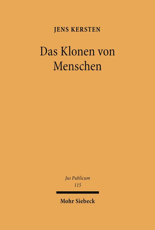Produktbild: Das Klonen von Menschen