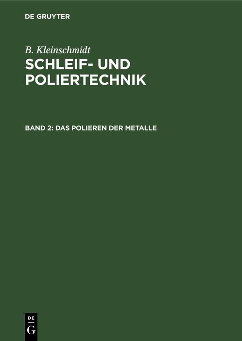 Produktbild: Das Polieren der Metalle