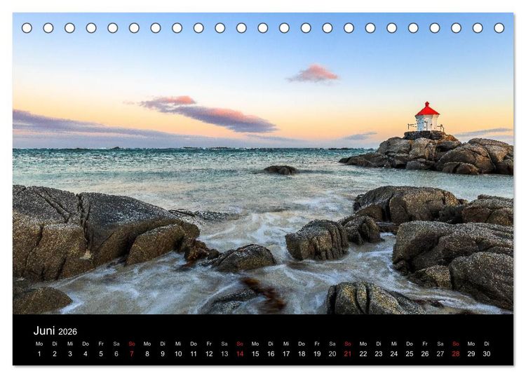 Produktbild: LOFOTEN - Inselparadies im Norden Norwegens (Tischkalender 2026 DIN A5 quer), CALVENDO Monatskalender