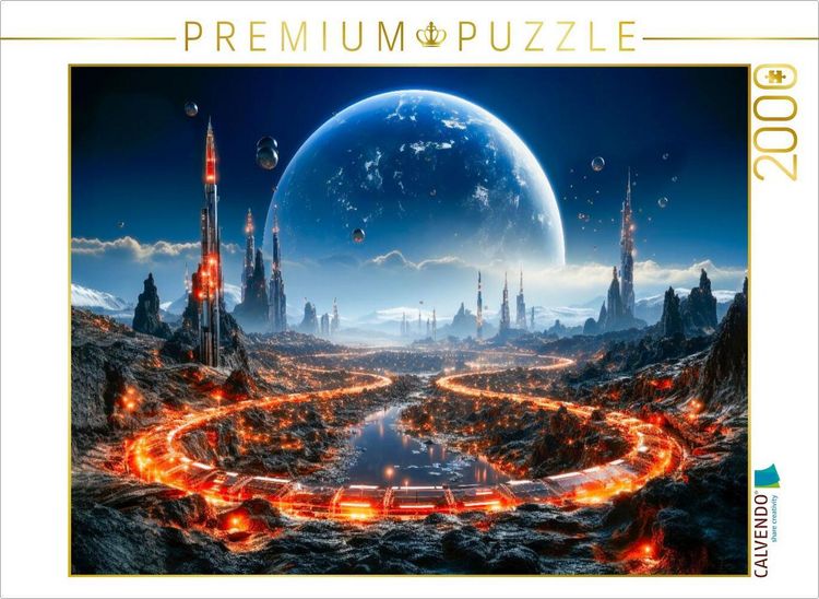 Produktbild: CALVENDO Puzzle Wolkenkratzer, die unvorstellbare H&ouml;hen erreichen | 2000 Teile Lege-Gr&ouml;&szlig;e 90x67cm Foto-Puzzle f&uuml;r gl&uuml;ckliche Stunden