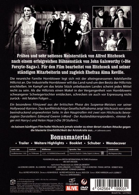 Produktbild: Bis aufs Messer (Alfred Hitchcock) (Filmjuwelen)