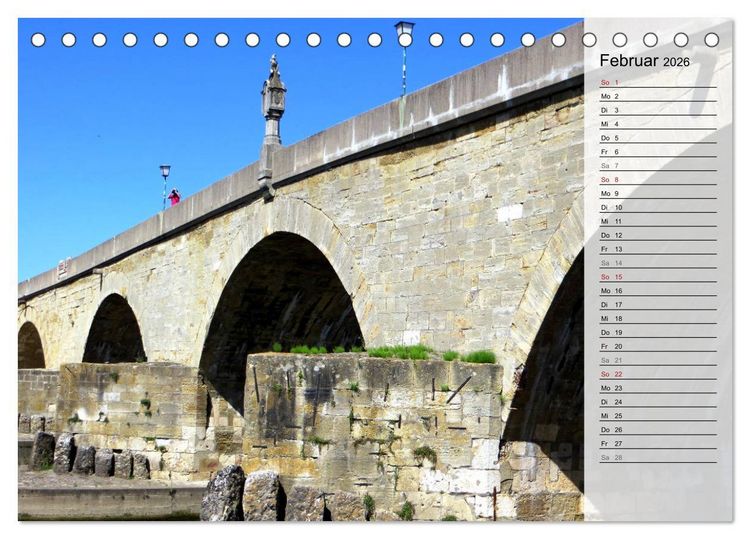 Produktbild: REGENSBURG - Impressionen (Tischkalender 2026 DIN A5 quer), CALVENDO Monatskalender