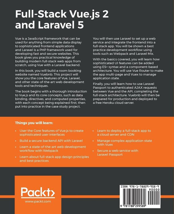 Produktbild: Full-Stack Vue.js 2 and Laravel 5