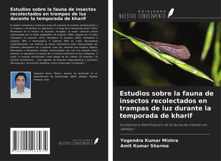 Produktbild: Estudios sobre la fauna de insectos recolectados en trampas de luz durante la temporada de kharif