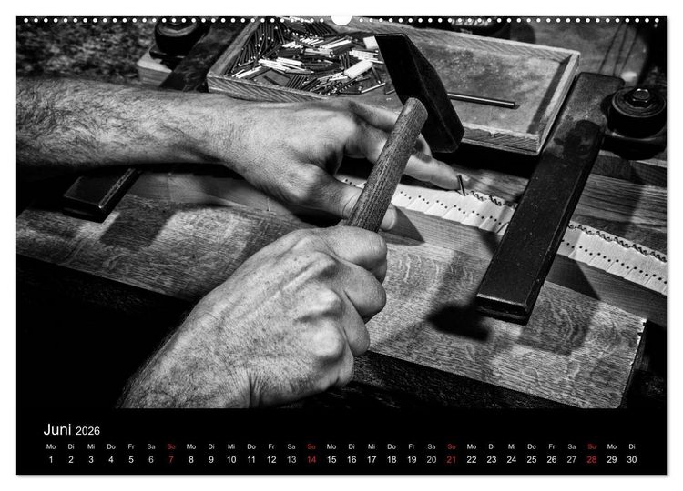 Produktbild: Klavierbau (Wandkalender 2026 DIN A2 quer), CALVENDO Monatskalender