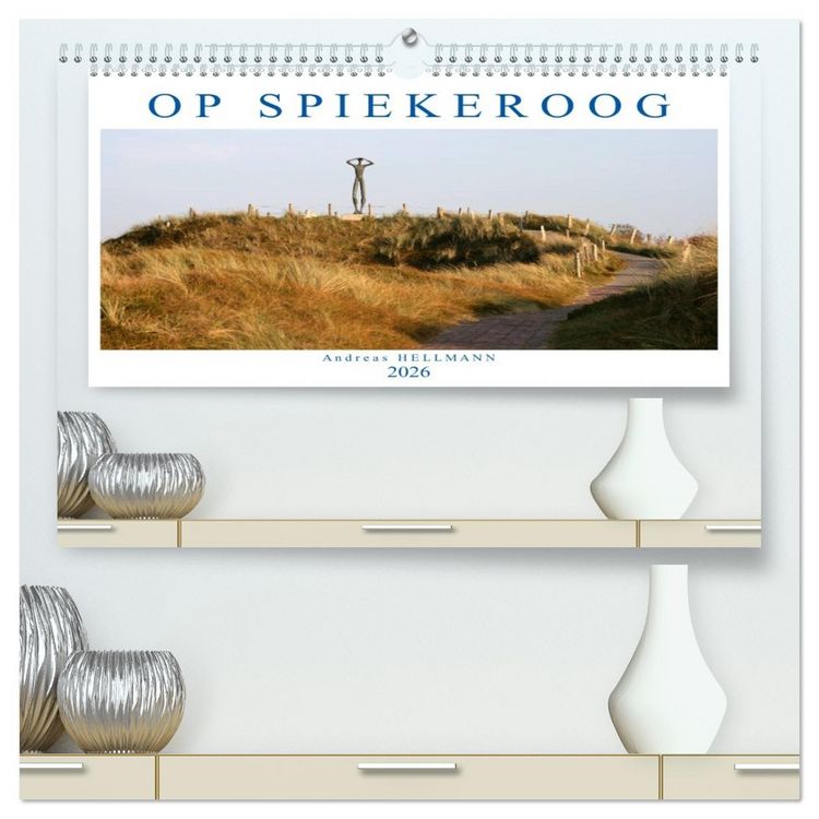 Produktbild: OP SPIEKEROOG (hochwertiger Premium Wandkalender 2026 DIN A2 quer), Kunstdruck in Hochglanz
