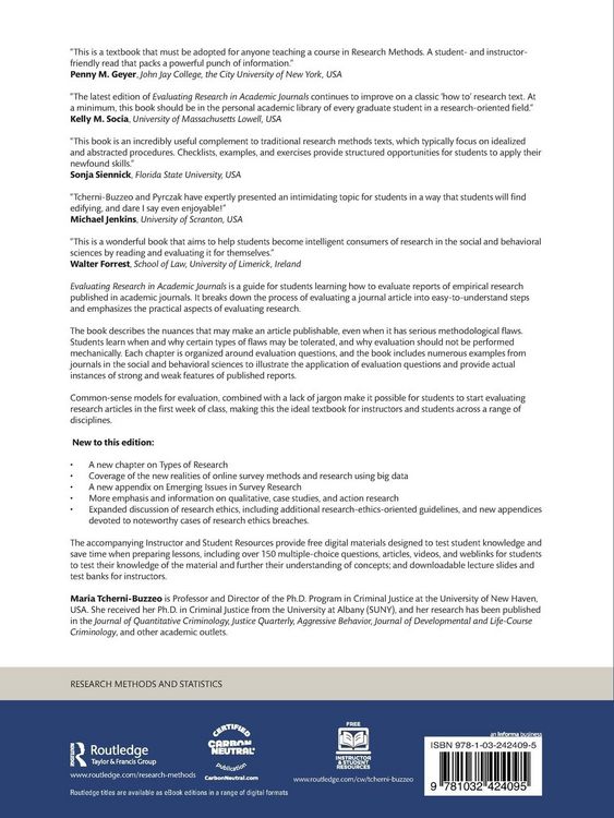 Produktbild: Evaluating Research in Academic Journals