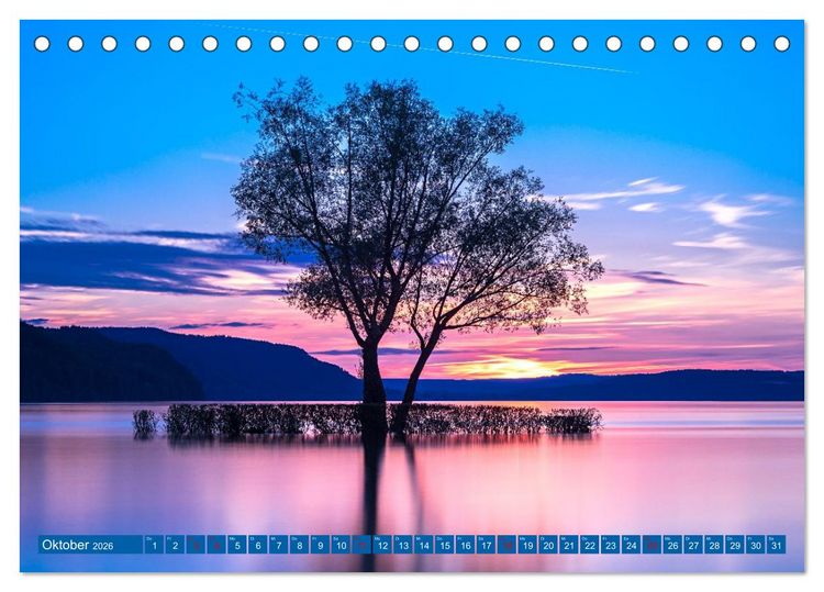 Produktbild: Drei L&auml;nder ein See - Bodensee (Tischkalender 2026 DIN A5 quer), CALVENDO Monatskalender