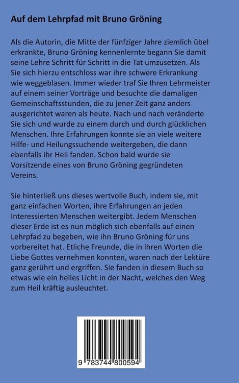 Produktbild: Auf dem Lehrpfad mit Bruno Gr&ouml;ning