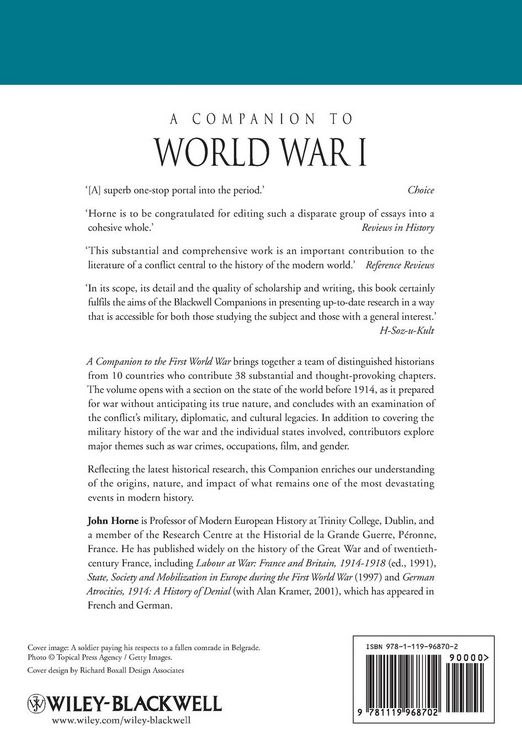 Produktbild: A Companion to World War I