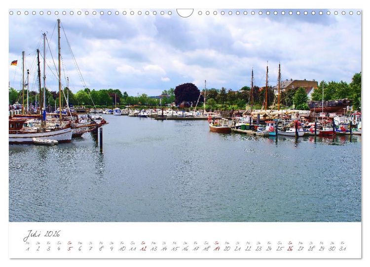 Produktbild: Seeb&auml;der an der Ostseek&uuml;ste - Mod&auml;ne Villen, bunte Strandk&ouml;rbe, Ostseebrise, Sand und Meer (Wandkalender 2026 DIN A3 quer), CALVENDO Monatskalender