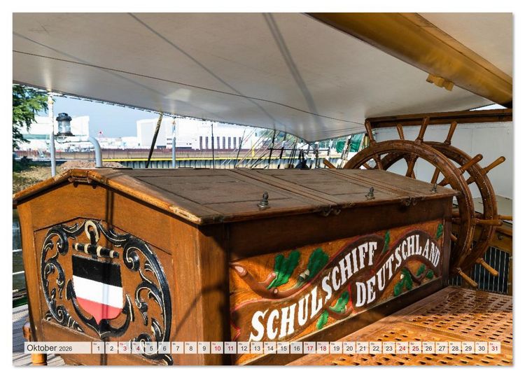 Produktbild: Letztes deutsches Vollschiff DAS SCHULSCHIFF DEUTSCHLAND (Wandkalender 2026 DIN A3 quer), CALVENDO Monatskalender