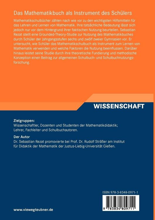 Produktbild: Das Mathematikbuch als Instrument des Sch&uuml;lers