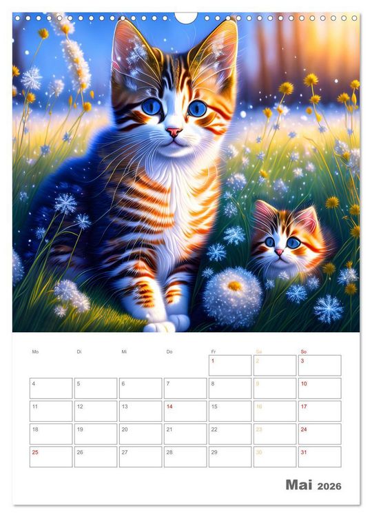 Produktbild: Liebenswerte Hunde und Katzen (Wandkalender 2026 DIN A3 hoch), CALVENDO Monatskalender