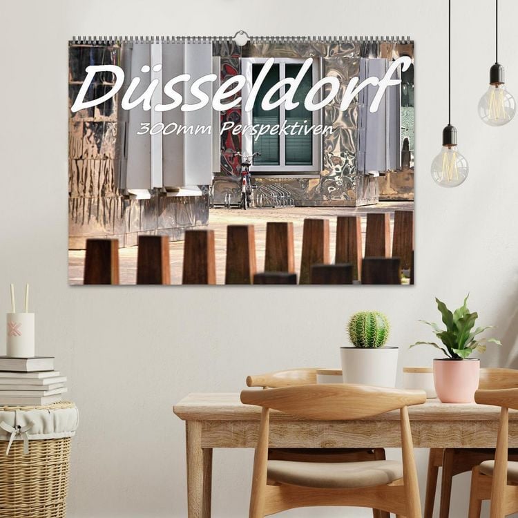 Produktbild: D&uuml;sseldorf - 300mm Perspektiven (Wandkalender 2026 DIN A2 quer), CALVENDO Monatskalender