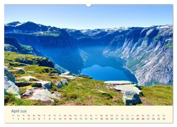 Produktbild: Trolltunga (Wandkalender 2026 DIN A2 quer), CALVENDO Monatskalender
