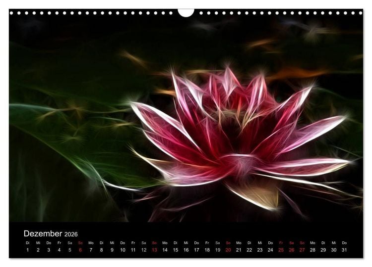 Produktbild: Floral Abstrakt 2026 (Wandkalender 2026 DIN A3 quer), CALVENDO Monatskalender