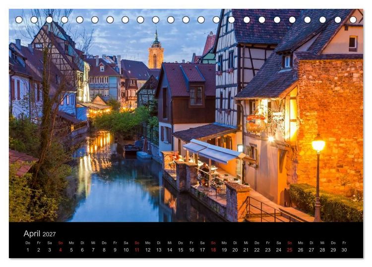 Produktbild: E L S A S S Impressionen (Tischkalender 2027 DIN A5 quer), CALVENDO Monatskalender