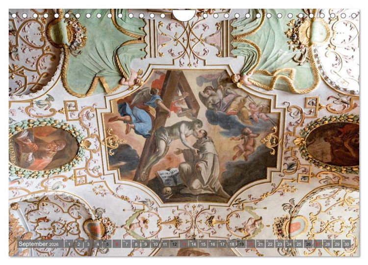 Produktbild: Kloster Waldsassen Stiftsbibliothek (Wandkalender 2026 DIN A4 quer), CALVENDO Monatskalender