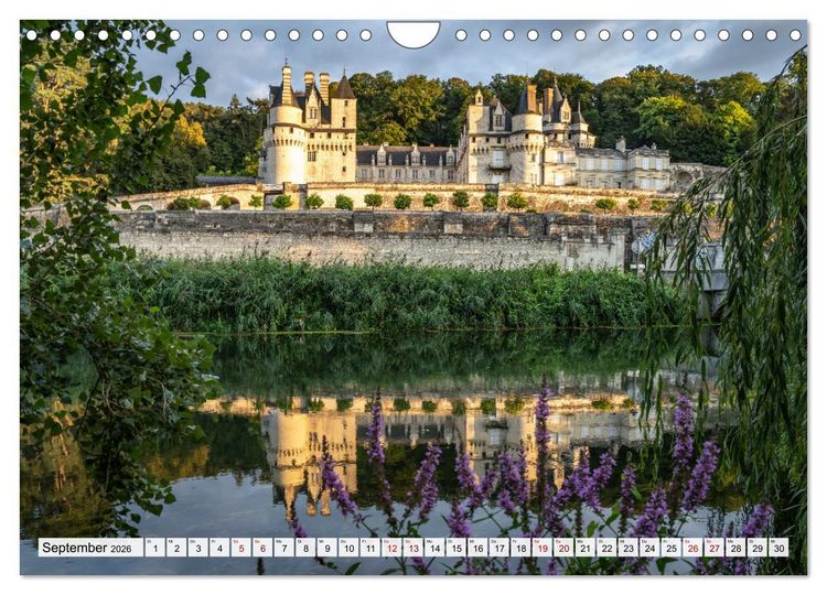 Produktbild: Die Schl&ouml;sser im Tal der Loire (Wandkalender 2026 DIN A4 quer), CALVENDO Monatskalender