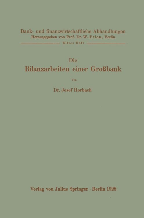 Produktbild: Die Bilanzarbeiten einer Gro&szlig;bank
