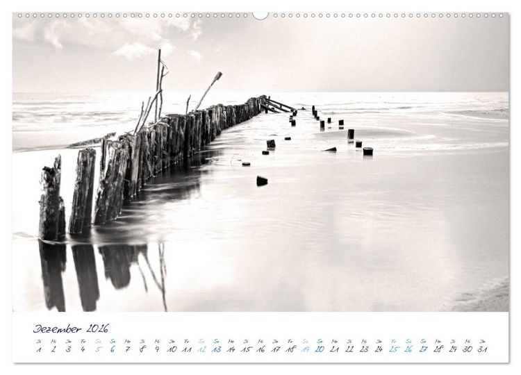 Produktbild: Meeresbilder - Nordsee-Impressionen (hochwertiger Premium Wandkalender 2026 DIN A2 quer), Kunstdruck in Hochglanz